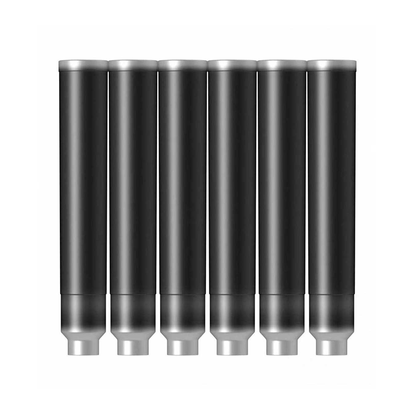 Scrikss Black Ink Cartridges for Fountain Pens – Pack of 6