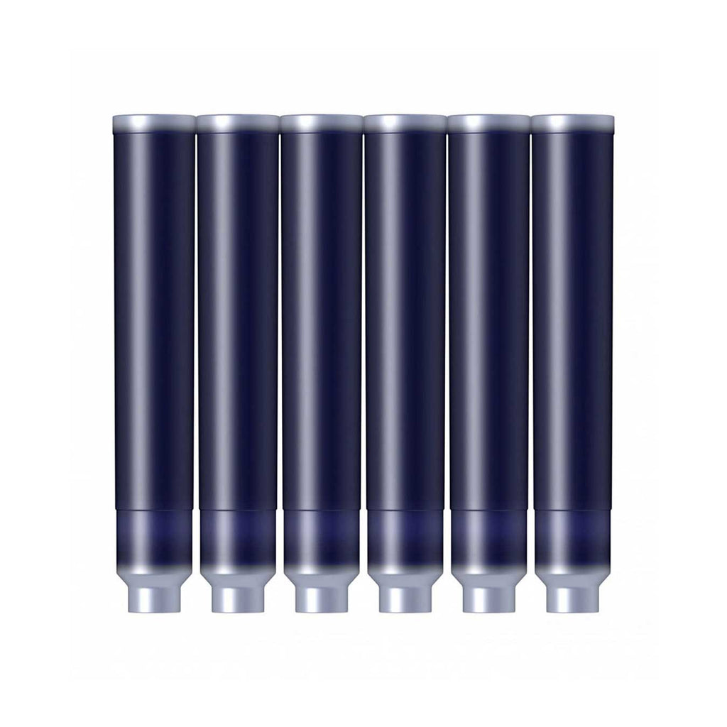Scrikss Blue Ink Cartridges for Fountain Pens (Pack of 6) on a white background