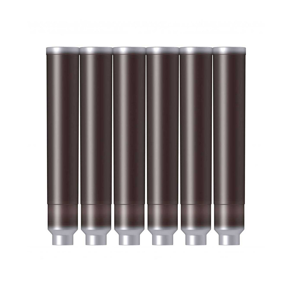 Scrikss Brown Ink Cartridges for Fountain Pens – Pack of 6