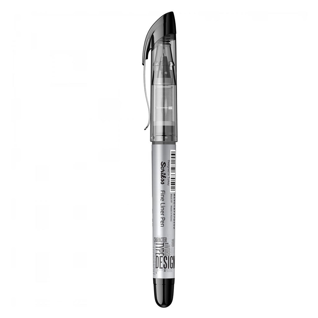 Scrikss FL-68 0.6mm Black Fineliner – Box of 12