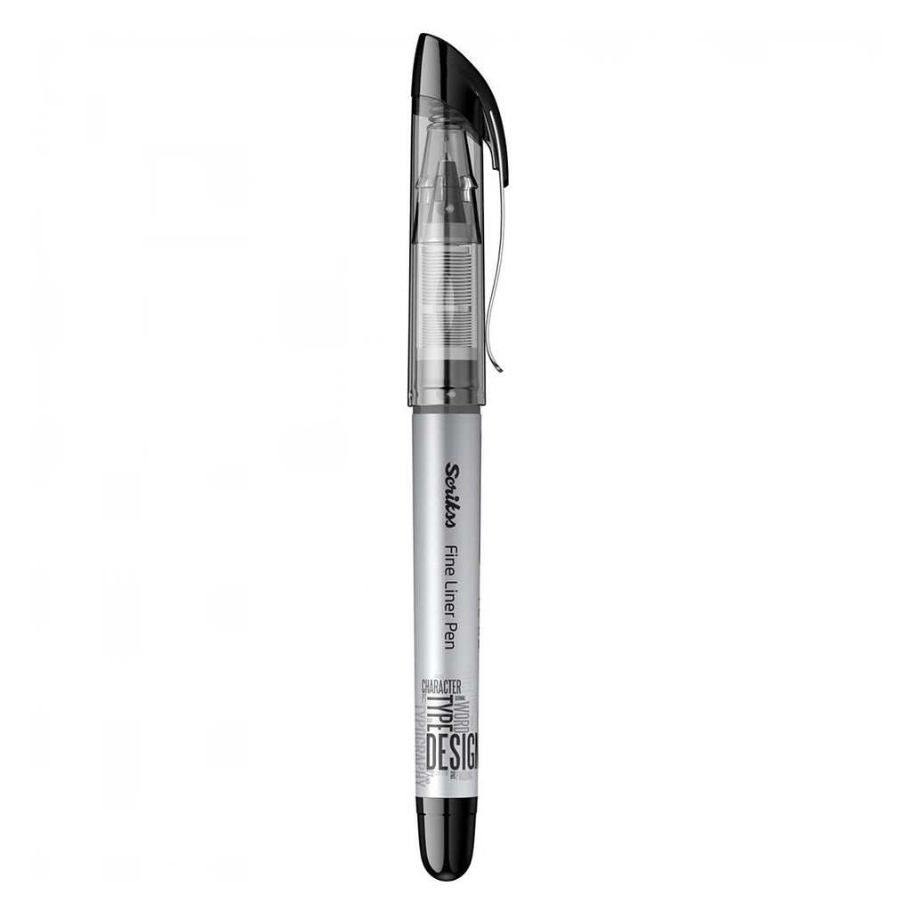 Scrikss FL-68 0.6mm Black Fineliner – Box of 12