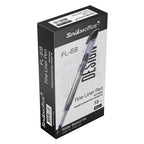 Scrikss FL-68 0.6mm Black Fineliner in Box of 12 on white background