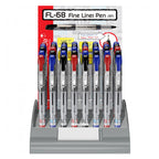 Scrikss FL-68 0.6mm black, blue and red Fineliner
