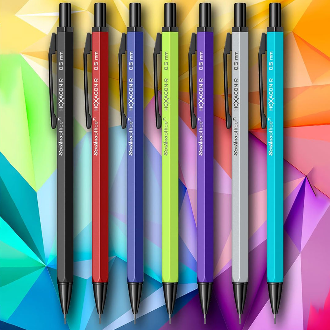Scrikss Hexagon-R 0.5mm Mechanical Pencil in 7 colours