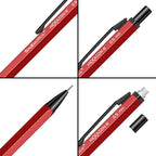 Scrikss Hexagon-R 0.5mm Mechanical Pencil in Red from all angles