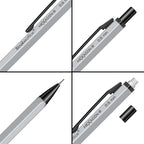 Scrikss Hexagon-R 0.5mm Mechanical Pencil in Silver from all angles
