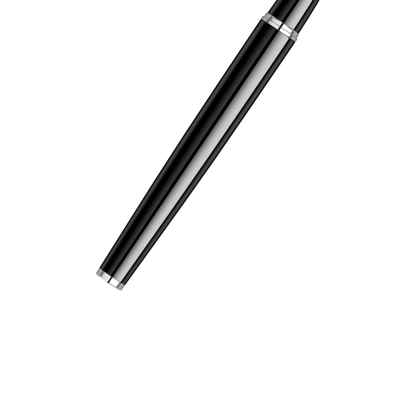 Scrikss Honour 38 Rollerball Pen in Glossy Black on a white background