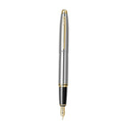 Scrikss Knight 88 Medium Nib Fountain Pen in Stainless Steel GT