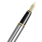 Scrikss Knight 88 Medium Nib Fountain Pen - Stainless Steel GT