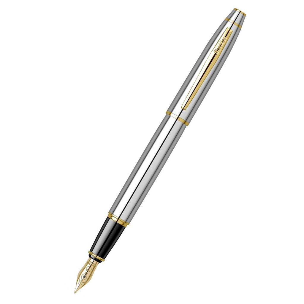 Scrikss Noble 35 Medium nib Fountain Pen in Chrome GT
