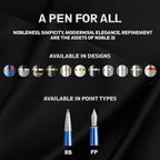 Scrikss Noble 35 Rollerball Pen - Blue