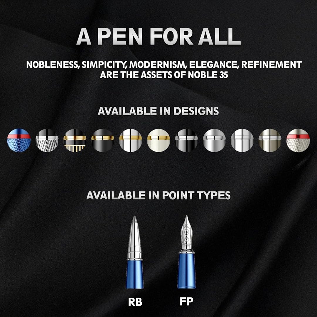 Scrikss Noble 35 Rollerball Pen - Blue