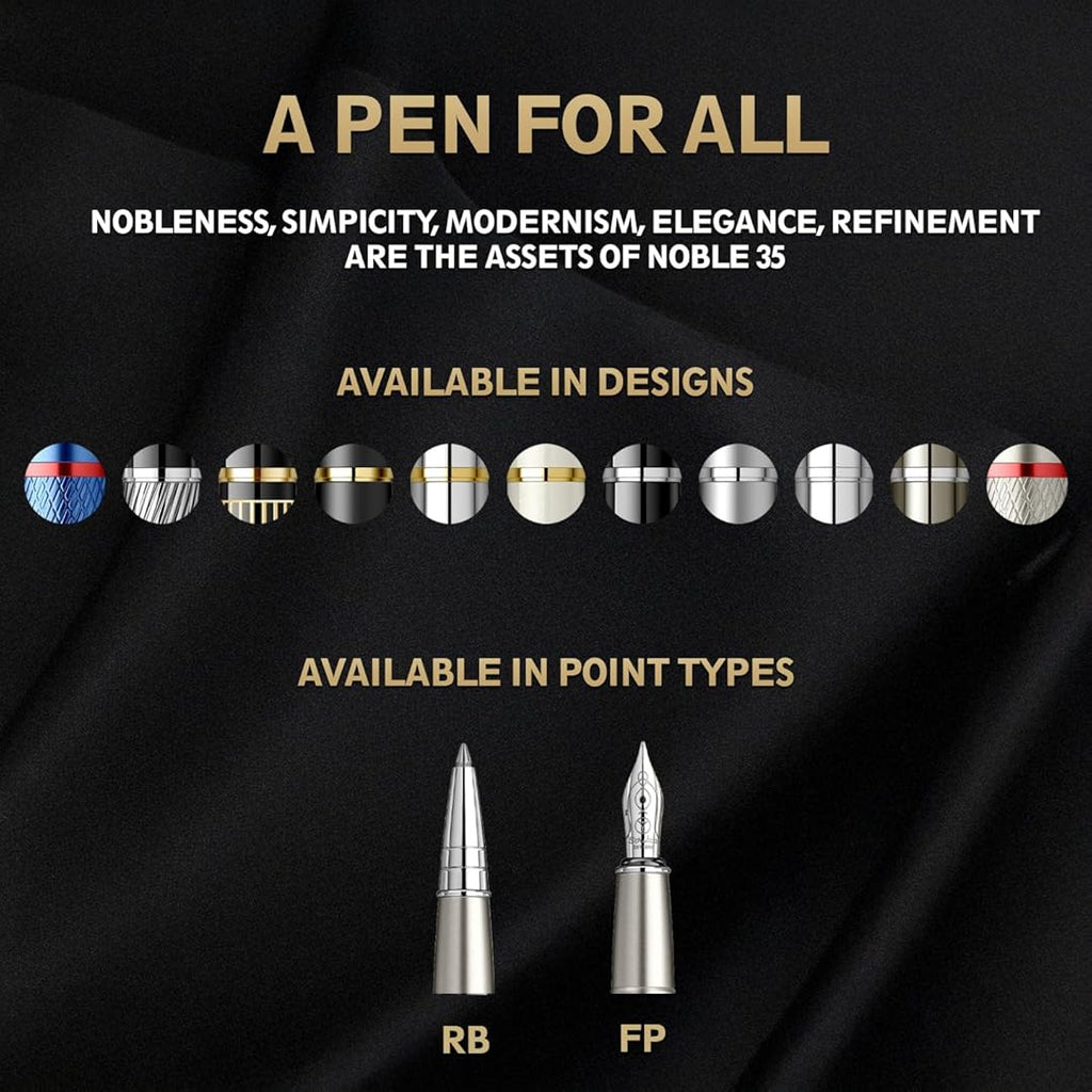 Scrikss Noble 35 Rollerball Pen - Matte Titanium