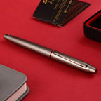 Scrikss Noble 35 Rollerball Pen - Matte Titanium
