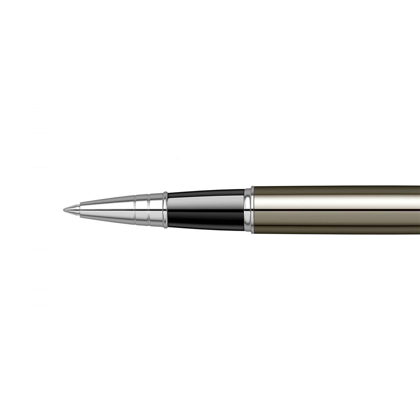 scrikss noble 35 rollerball Pen with metallic finish on a white background