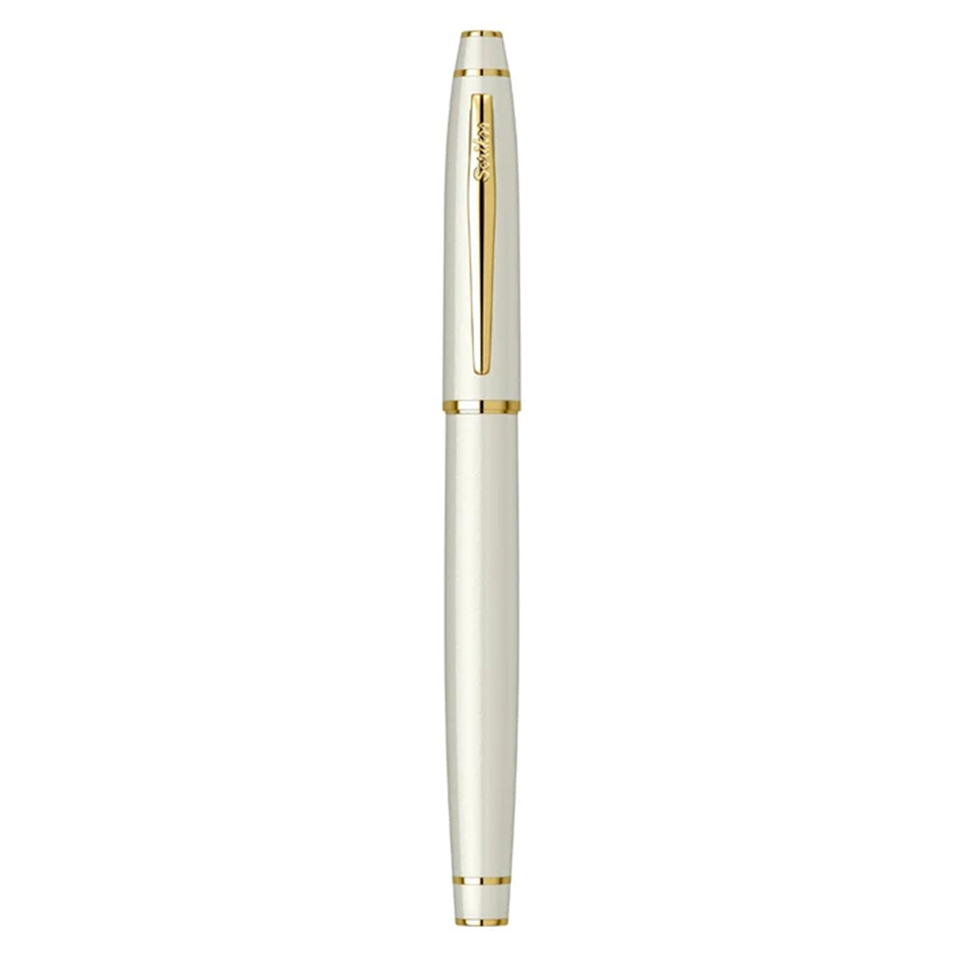 Scrikss Noble Rollerball Pen in Pearl White GT