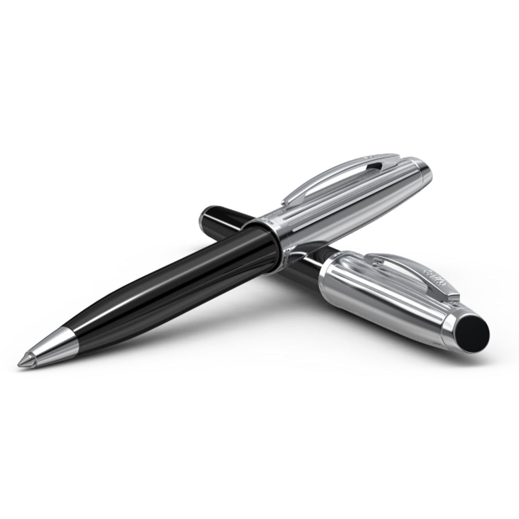 Scrikss Oscar 39 Ballpoint Pen - Black Chrome