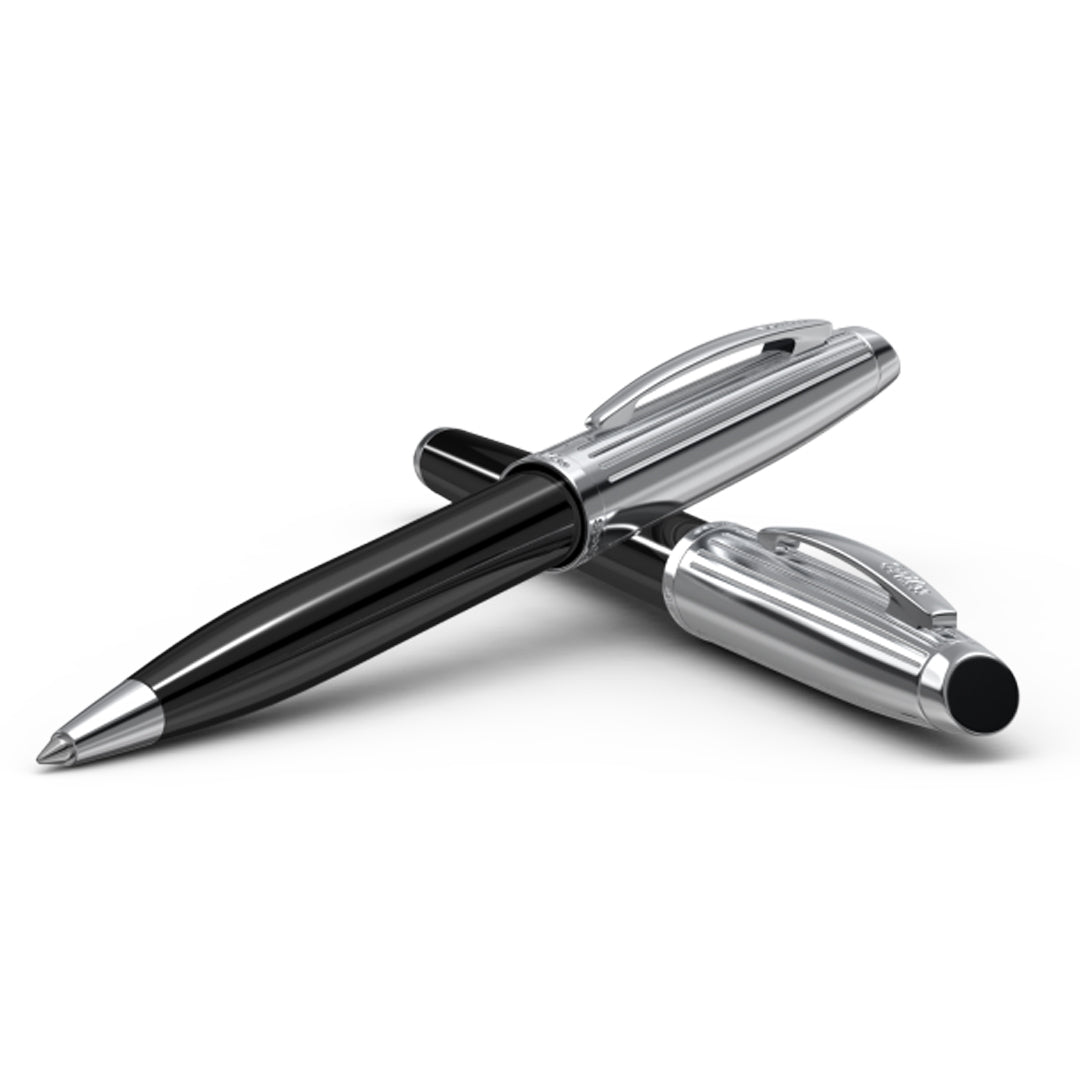 Scrikss Oscar 39 Ballpoint Pen - Black Chrome