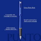 Scrikss Punto Series Medium Nib Fountain Pen - Blue
