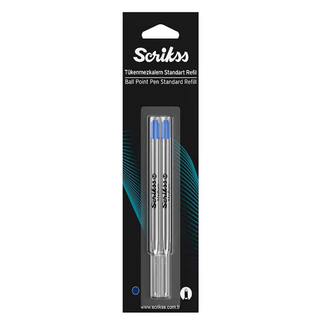 Scrikss ballpoint pen standard refills in packaging on a white background