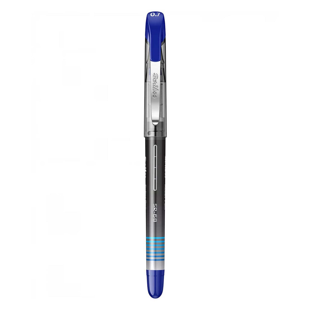 Scrikss SR-68 0.7mm Rollerball Pen in Blue on a white background
