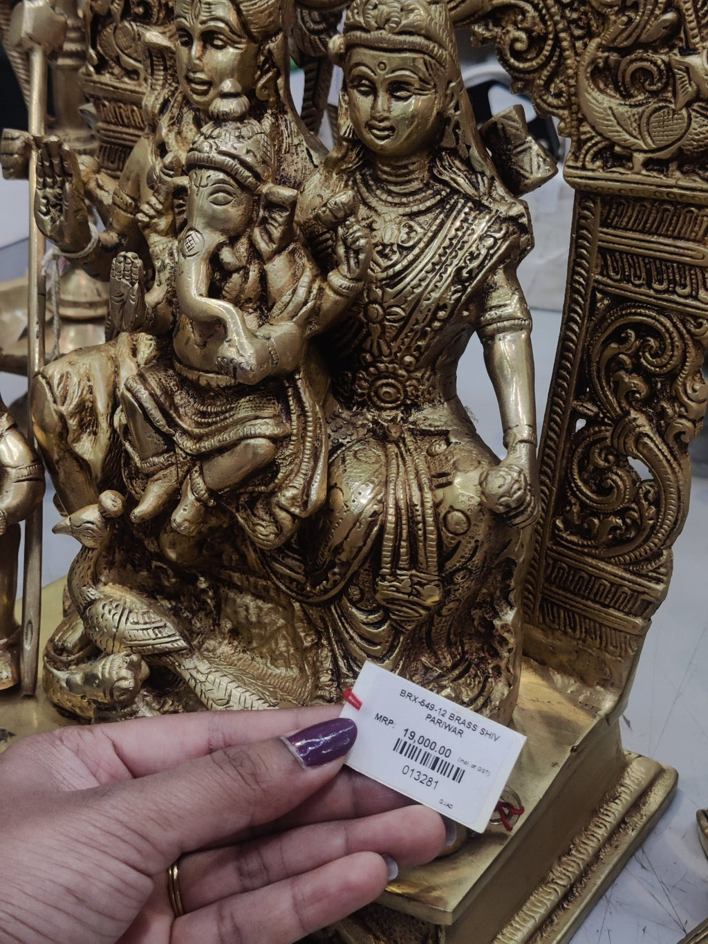 Shiva Parivar Brass Idol – Divine Family Blessings - Satyam Collection