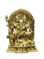 Shiva Parivar Brass Idol – Divine Family Blessings - Satyam Collection