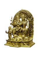 Shiva Parivar Brass Idol – Divine Family Blessings - Satyam Collection