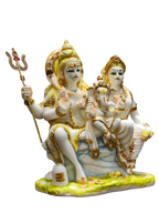 Shiva Parivar Marble Idol – Divine Blessings for Home & Peace - Satyam Collection