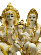 Shiva Parivar Marble Idol – Divine Blessings for Home & Peace - Satyam Collection