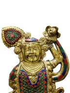Shreenathji Brass Idol – Divine Krishna Statue for Home Blessings - Satyam Collection