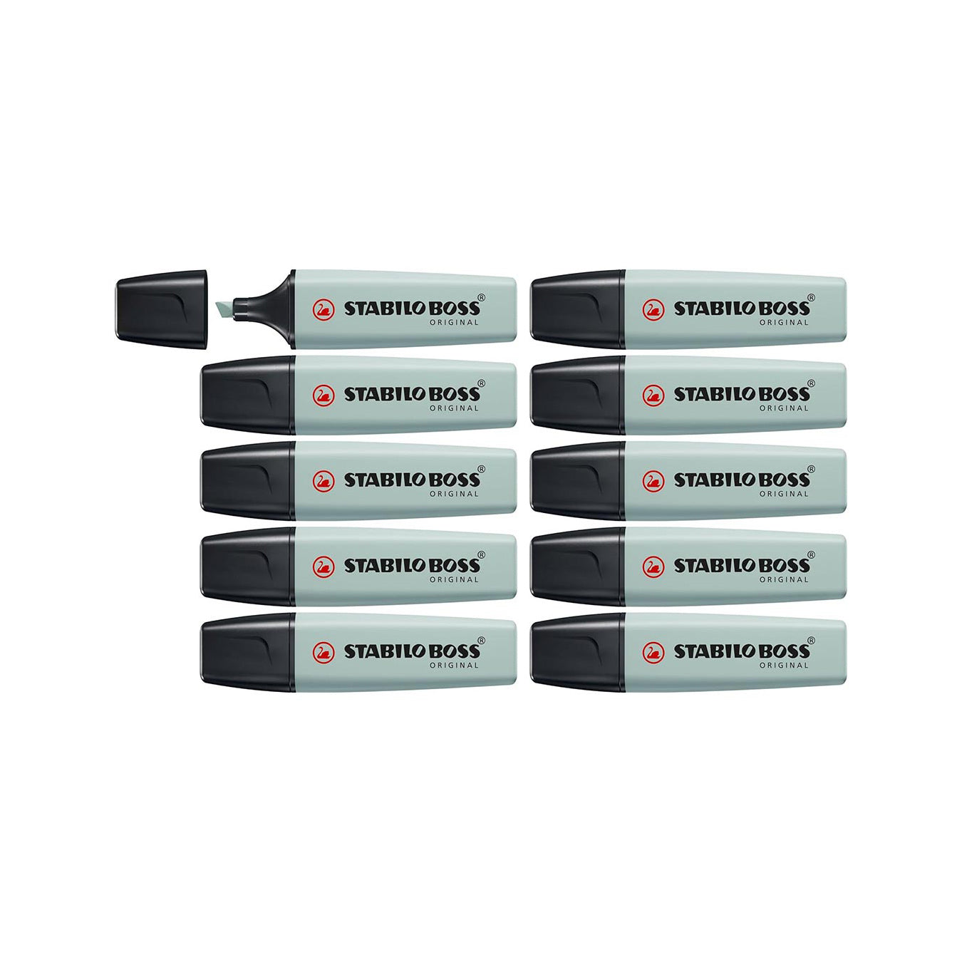 STABILO BOSS ORIGINAL NatureCOLORS Highlighter - Earth Green (10 PCS)