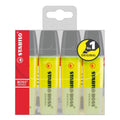 Stabilo | Boss Original | Highlighter Pen | Wallet Of 4 Fluorescent | Yellow