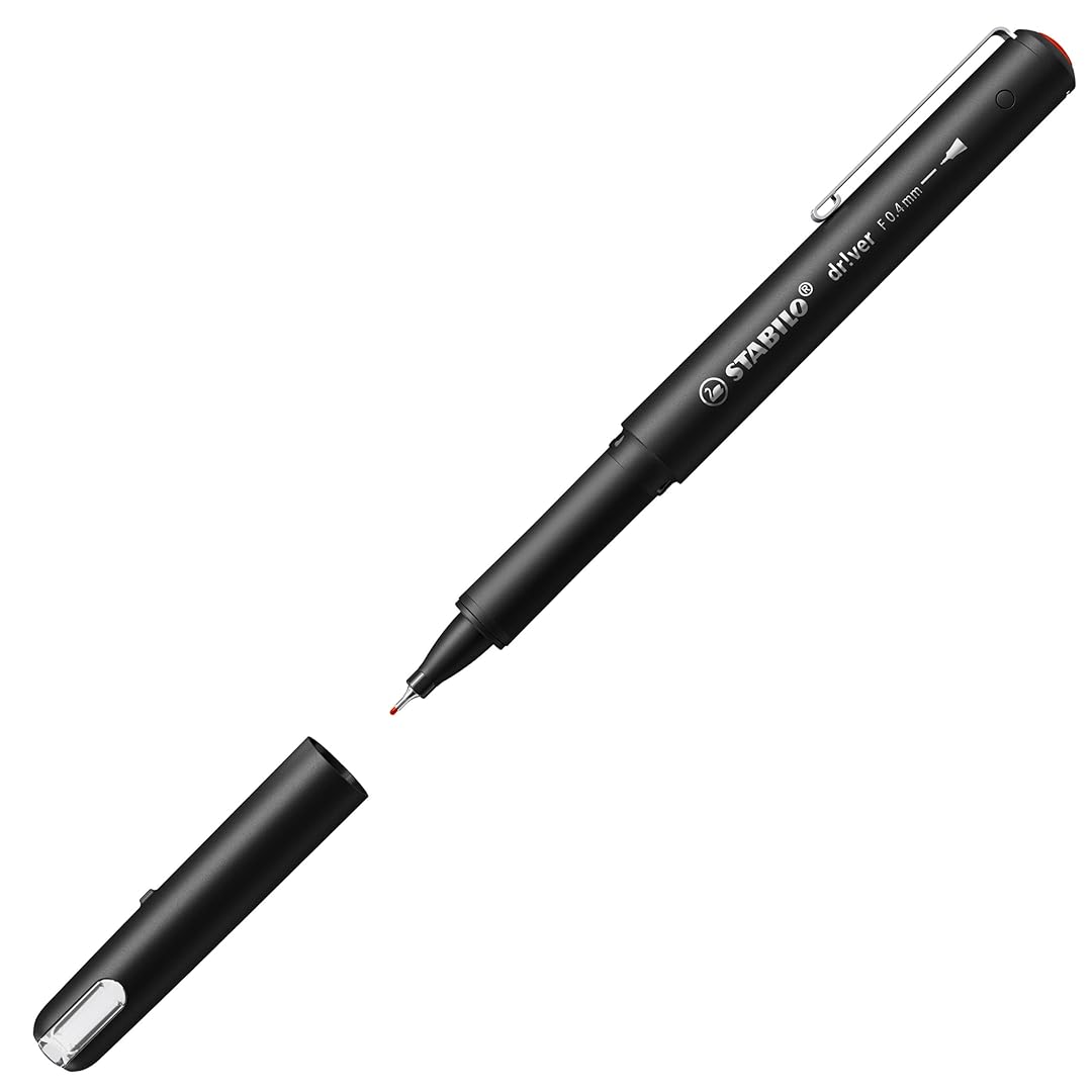 Stabilo | dr!ver Series | Premium Fineliner | 0.4mm | Fine | Red