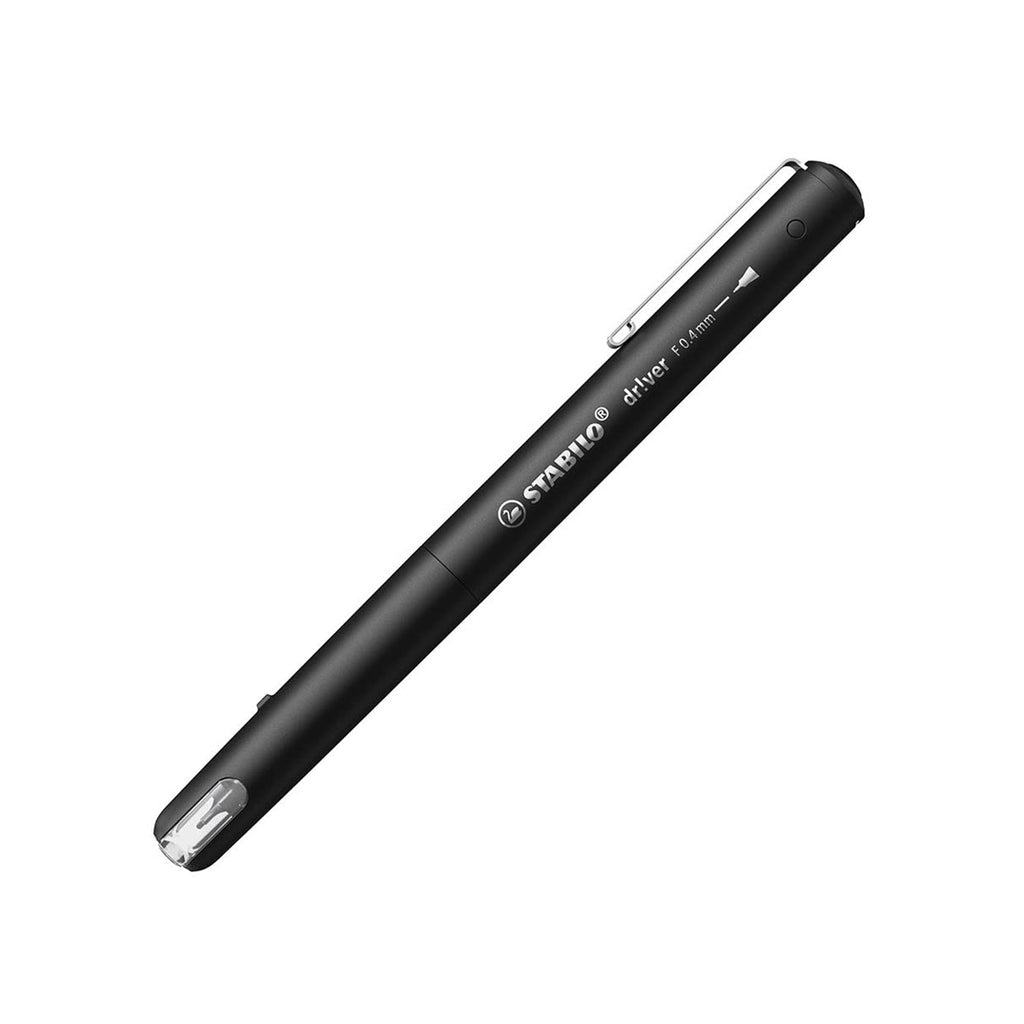 Stabilo | dr!ver Series | Premium Fineliner & Felt Tip | Pack of 4 | 0.4 MM | Black, Blue, Green, Red