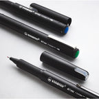 Stabilo | dr!ver Series | Premium Fineliner & Felt Tip | Pack of 4 | 0.4 MM | Black, Blue, Green, Red