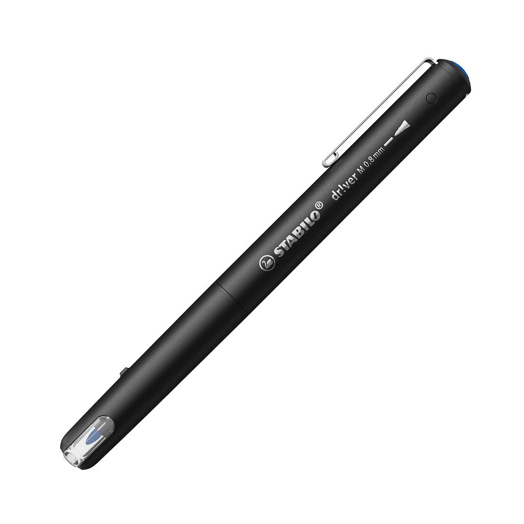 Stabilo dr!ver Premium Fineliner Blue – Medium Nib, Pack of 5