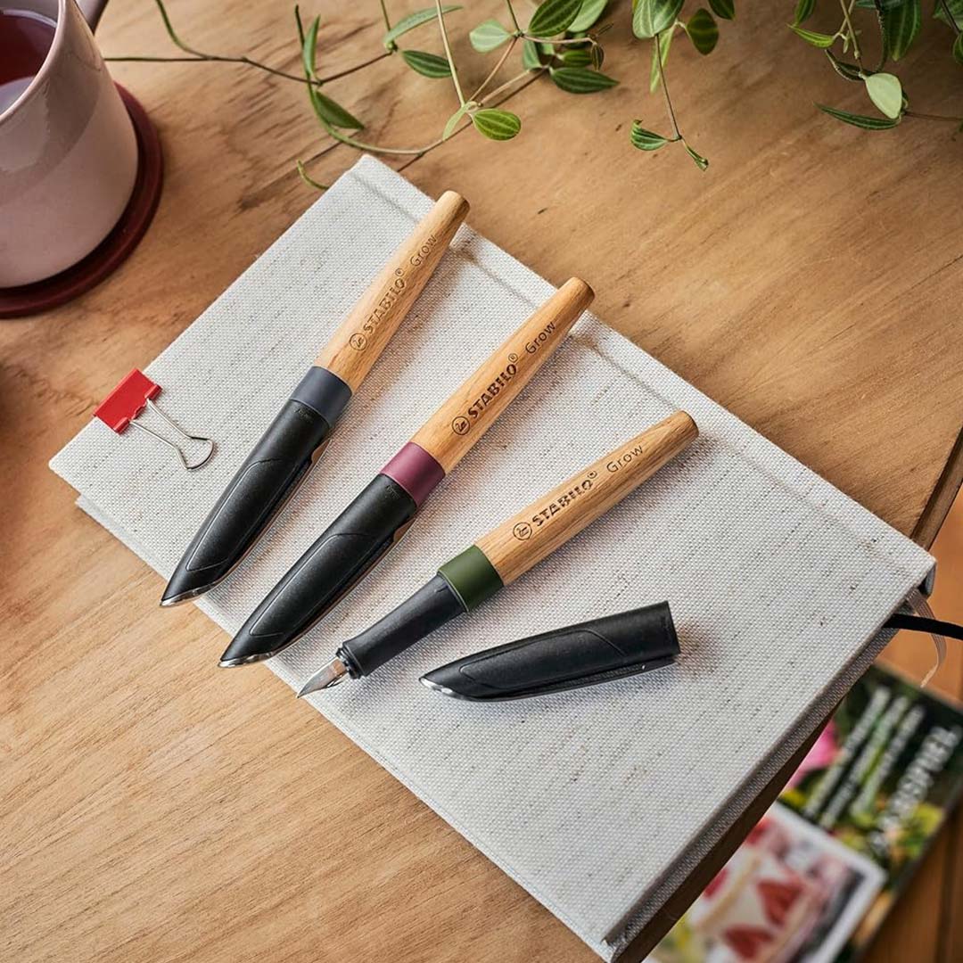 STABILO Grow Climate Neutral Fountain Pen - Moss Green