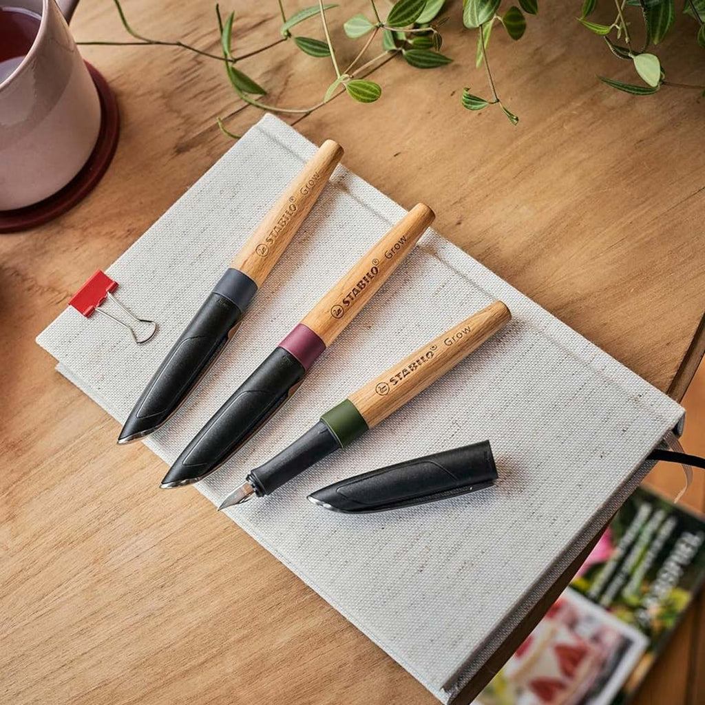 STABILO Grow Climate Neutral Fountain Pen - Plum Red