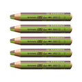Stabilo | Multi-Talented Pencil | Woody 3 In 1 Duo | Light Green/Brown | Pack of 5
