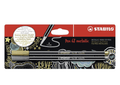Stabilo Pen 68 - Metallic Blister Pack of 2 (Gold,Silver) - Satyam Collection