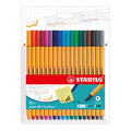 Stabilo Point 88 Fineliner Set of 18 Vibrant Colors