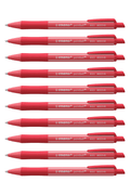 Stabilo Pointball Colorful - Rust Red Ballpoint Pen - Pack Of 10 - Satyam Collection