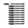 STABILO Sensor Medium Tip Black Fineliner Pen (Pack of 10)
