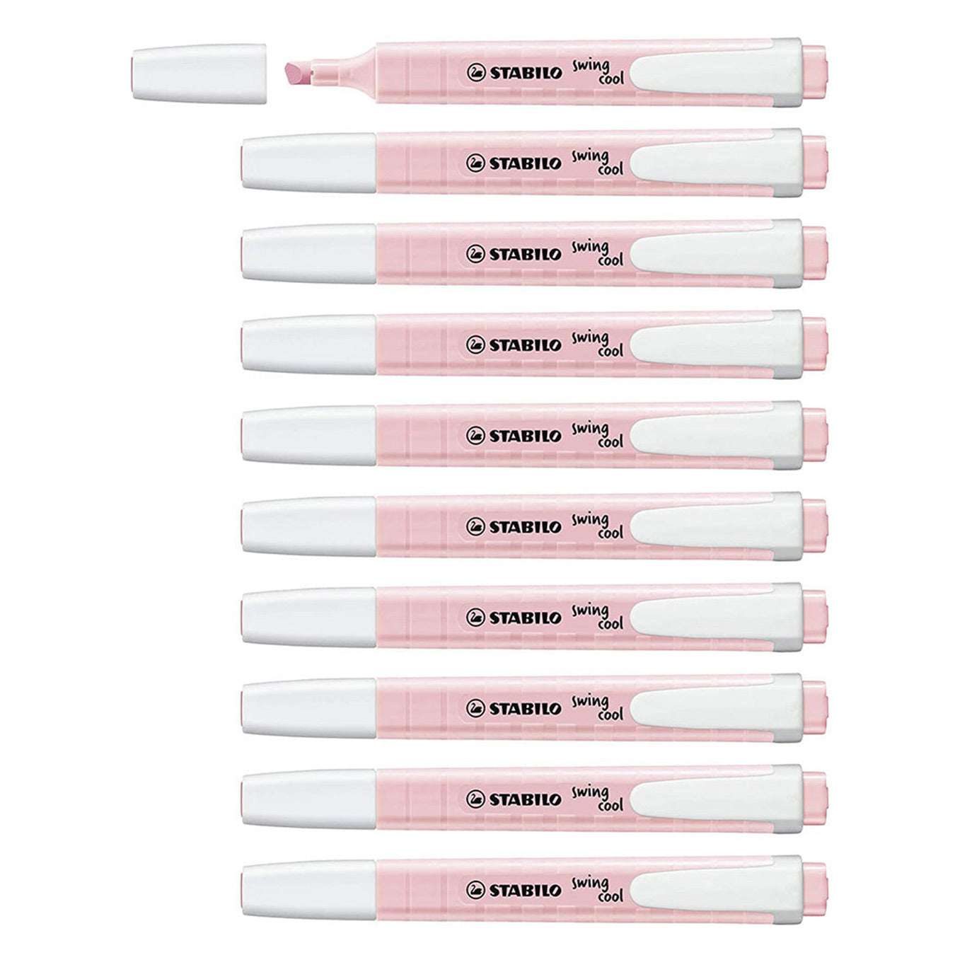 Stabilo | Swing Cool | Pastel | Blush | Pack Of 10Pcs | Highlighter Pen