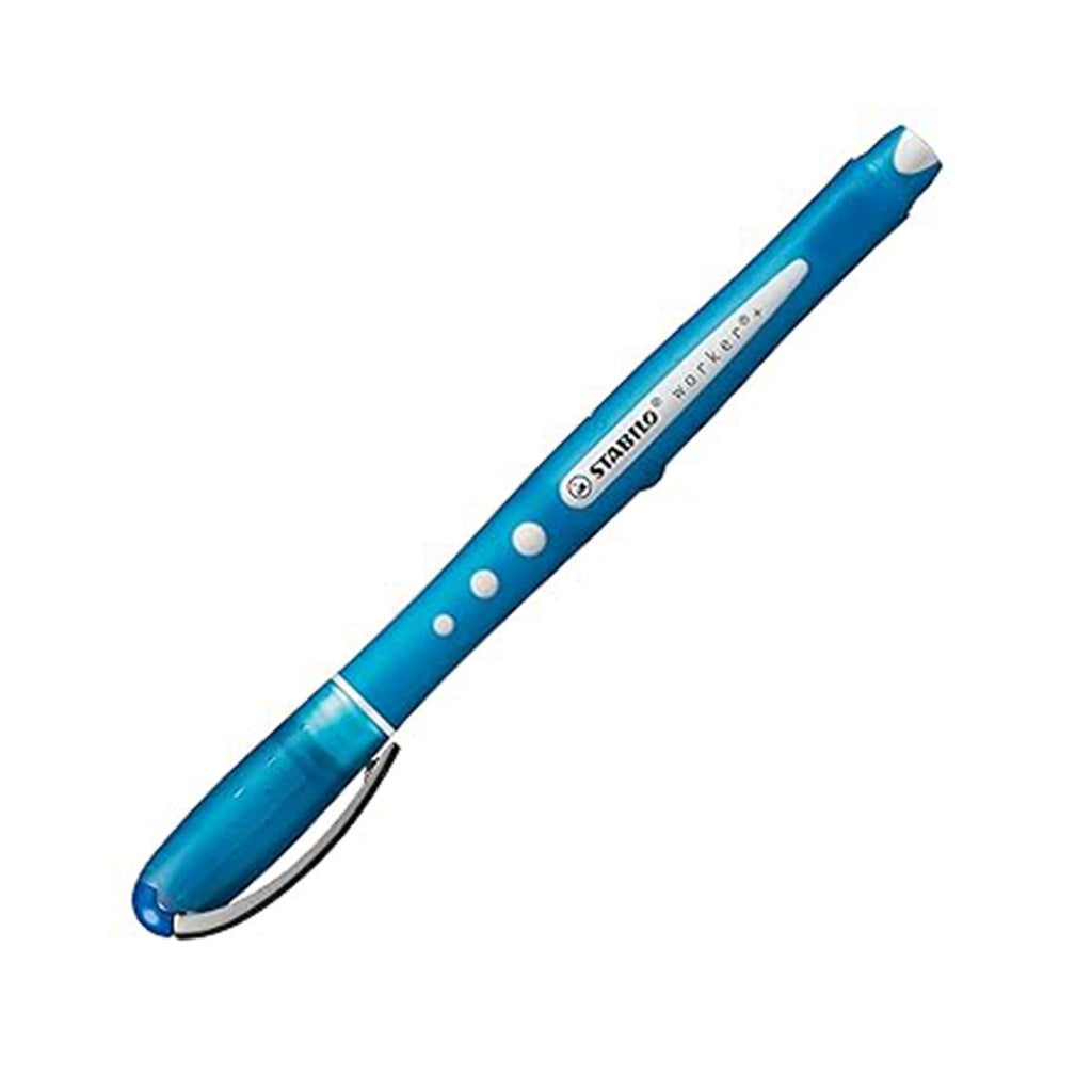STABILO Worker+ Colorful Rollerball Pen â€“ Blue - Satyam Collection