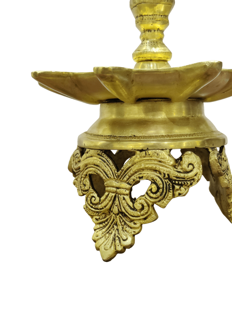Traditional Brass Peacock Oil Lamp for Pooja & Home Decor - Satyam Collection