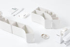 Litem |Pen Stand | Organiser|6 Compartment | Ivory |  Train