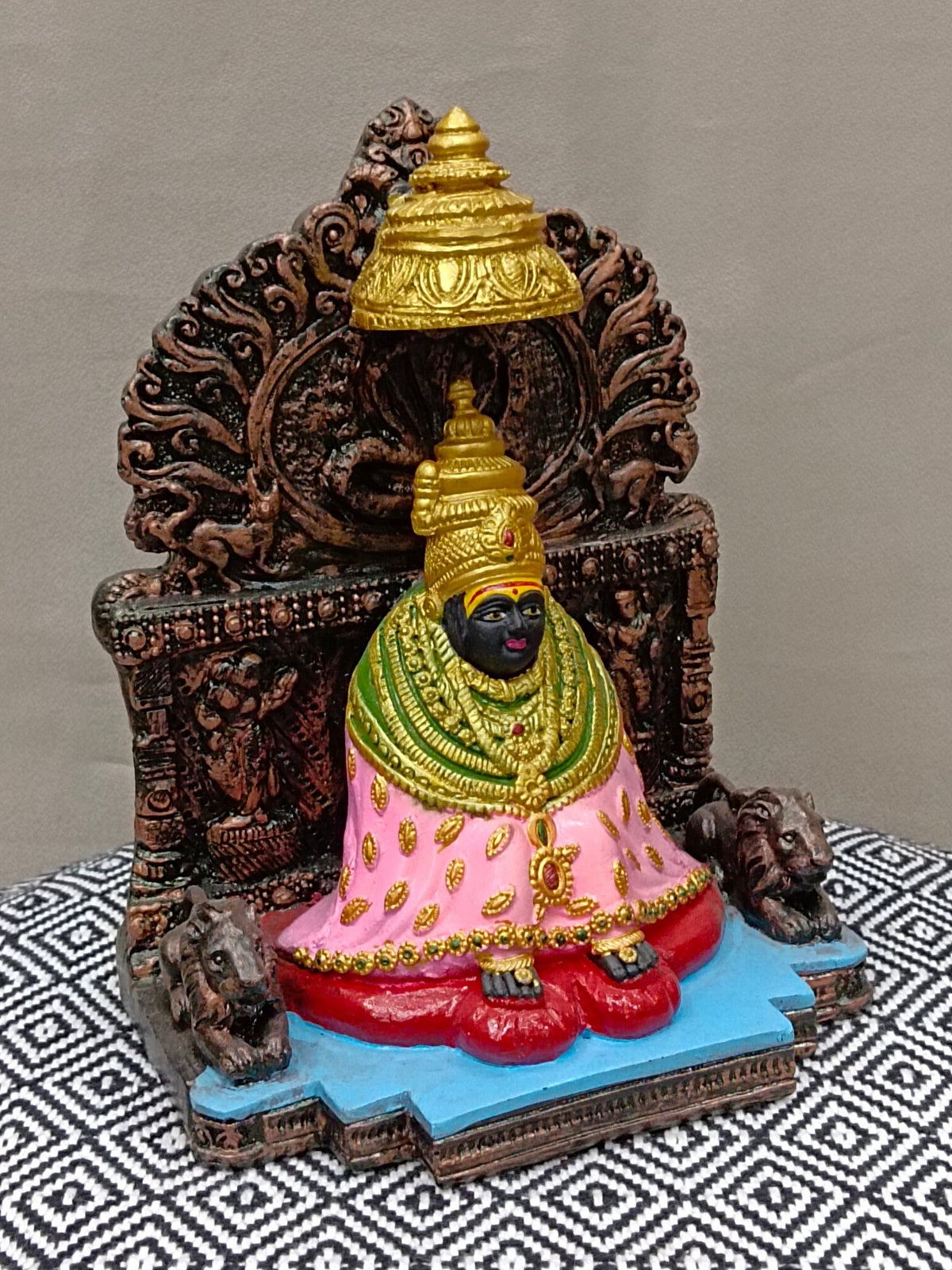 Tulja Bhawani Fiber Statue – Traditional Goddess - Satyam Collection