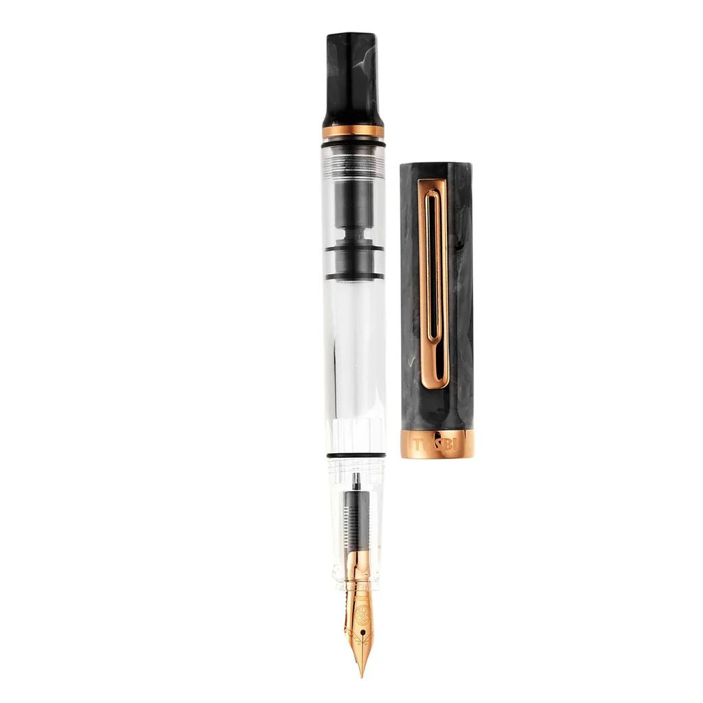 TWSBI ECO Black Marble with Bronze Fountain Pen - Satyam Collection